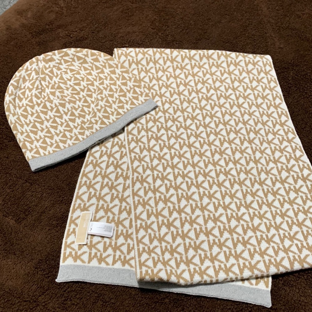 Michael Kors scarf and beanie